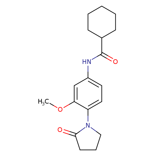 N-[3-methoxy-4-(2-oxopyrrolidin-1-yl)phenyl]cyclohexanecarboxamide