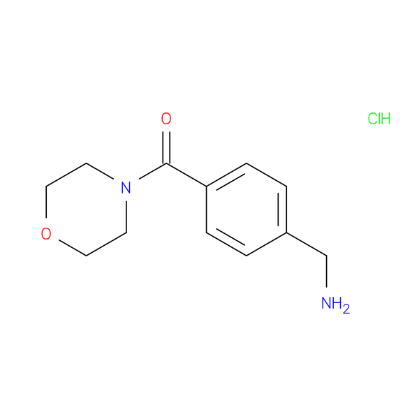 [4-(morpholine-4-carbonyl)phenyl]methanamine hydrochloride