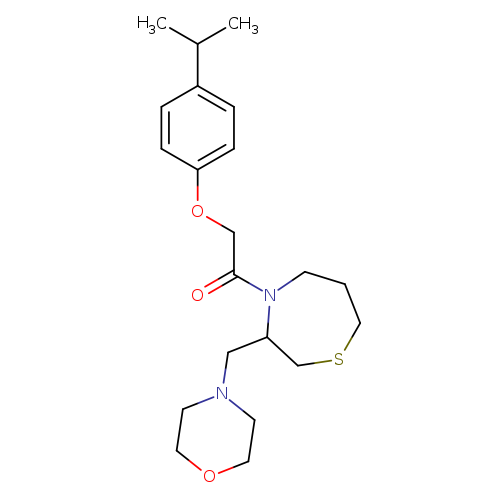 1-{3-[(morpholin-4-yl)methyl]-1,4-thiazepan-4-yl}-2-[4-(propan-2-yl)phenoxy]ethan-1-one