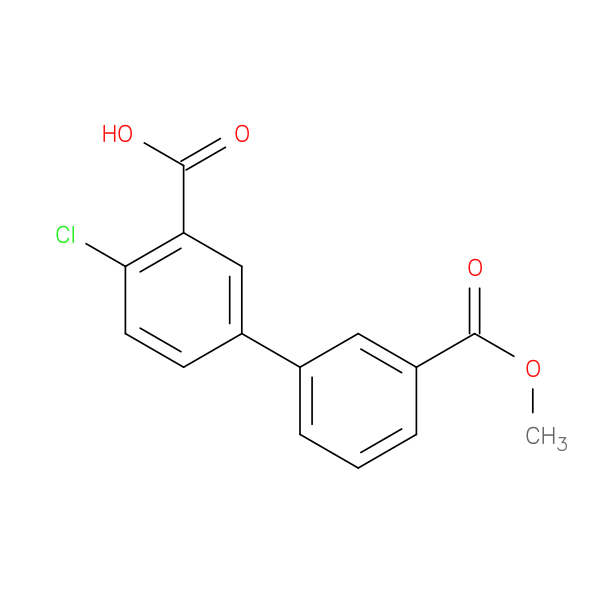 2-Chloro-5-(3-methoxycarbonylphenyl)benzoic acid