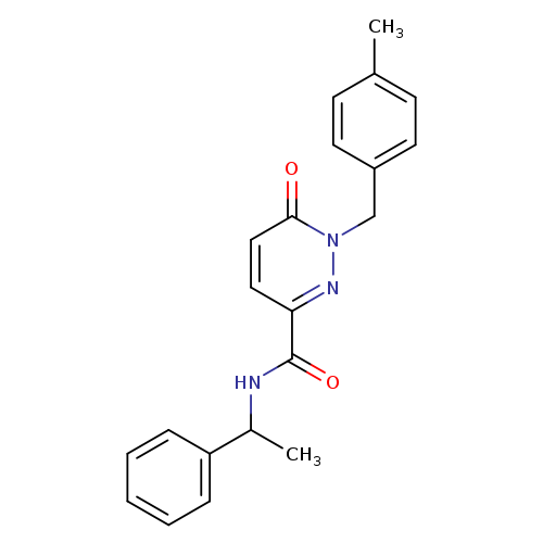 1-[(4-methylphenyl)methyl]-6-oxo-N-(1-phenylethyl)-1,6-dihydropyridazine-3-carboxamide
