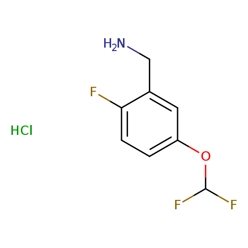 1-[5-(difluoromethoxy)-2-fluorophenyl]methanamine hydrochloride