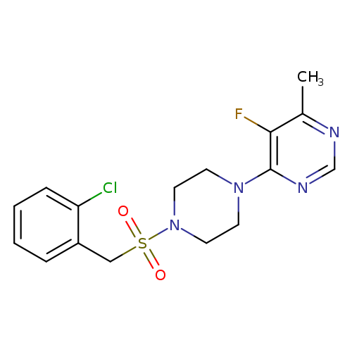 4-{4-[(2-chlorophenyl)methanesulfonyl]piperazin-1-yl}-5-fluoro-6-methylpyrimidine