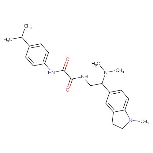 N-[2-(dimethylamino)-2-(1-methyl-2,3-dihydro-1H-indol-5-yl)ethyl]-N'-[4-(propan-2-yl)phenyl]ethanediamide