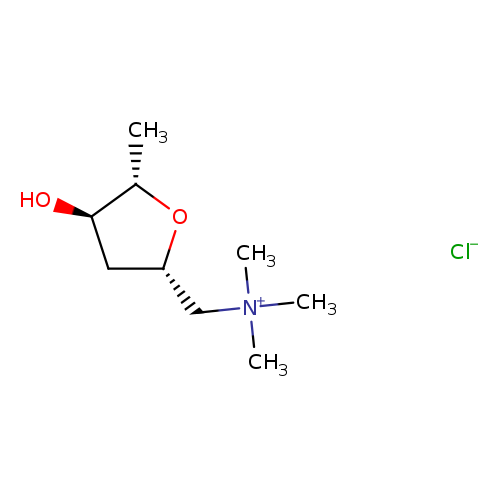 D-ribo-Hexitol, 2,5-anhydro-1,4,6-trideoxy-6-(trimethylammonio)-, chloride (1:1)