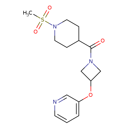 3-{[1-(1-methanesulfonylpiperidine-4-carbonyl)azetidin-3-yl]oxy}pyridine