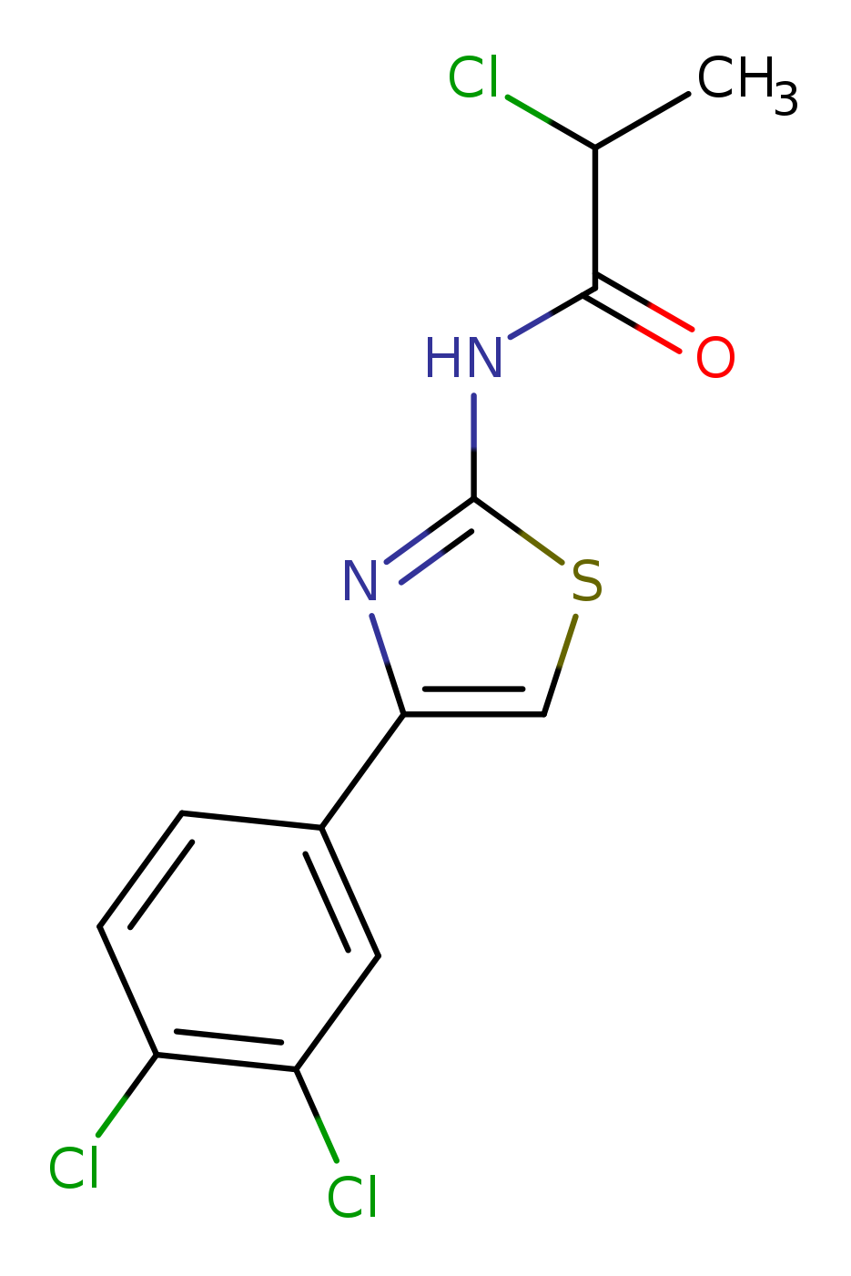 2-chloro-N-[4-(3,4-dichlorophenyl)-1,3-thiazol-2-yl]propanamide