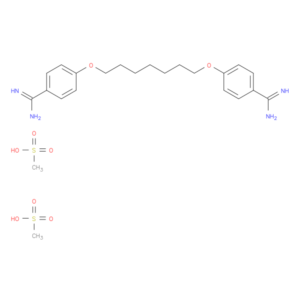 4,4'-(Heptane-1,7-diylbis(oxy))dibenzimidamide dimethanesulfonate
