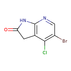 2H-Pyrrolo[2,3-b]pyridin-2-one, 5-bromo-4-chloro-1,3-dihydro-