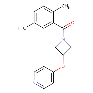 4-{[1-(2,5-dimethylbenzoyl)azetidin-3-yl]oxy}pyridine