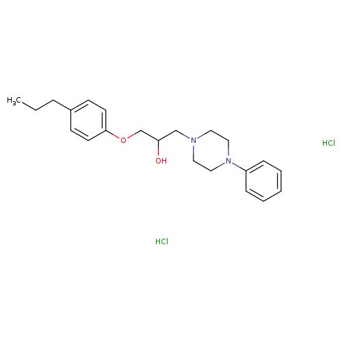 1-(4-phenylpiperazin-1-yl)-3-(4-propylphenoxy)propan-2-ol dihydrochloride