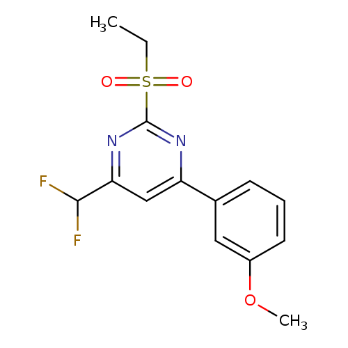 4-(Difluoromethyl)-2-(ethylsulfonyl)-6-(3-methoxyphenyl)pyrimidine
