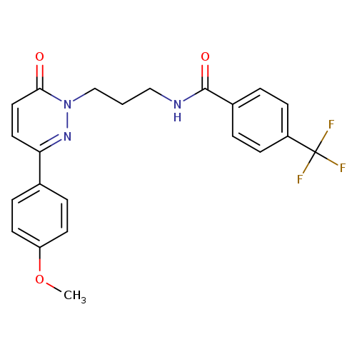 N-{3-[3-(4-methoxyphenyl)-6-oxo-1,6-dihydropyridazin-1-yl]propyl}-4-(trifluoromethyl)benzamide