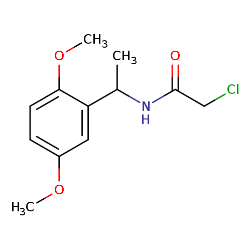 2-chloro-N-[1-(2,5-dimethoxyphenyl)ethyl]acetamide
