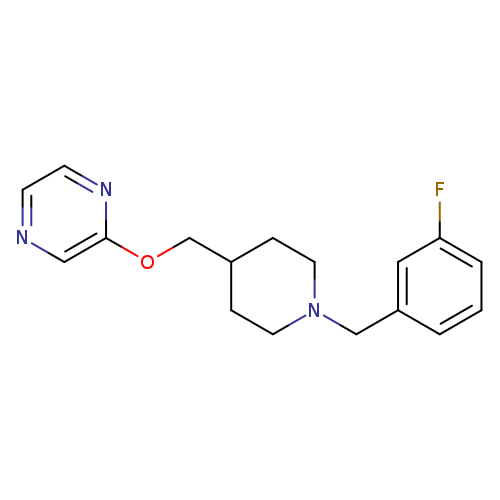 2-({1-[(3-fluorophenyl)methyl]piperidin-4-yl}methoxy)pyrazine