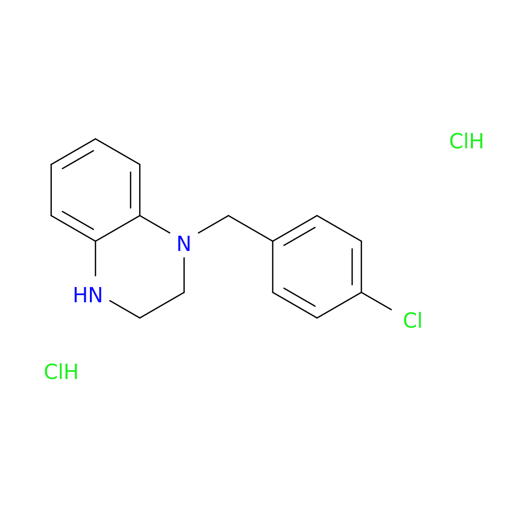 1-[(4-chlorophenyl)methyl]-1,2,3,4-tetrahydroquinoxaline dihydrochloride