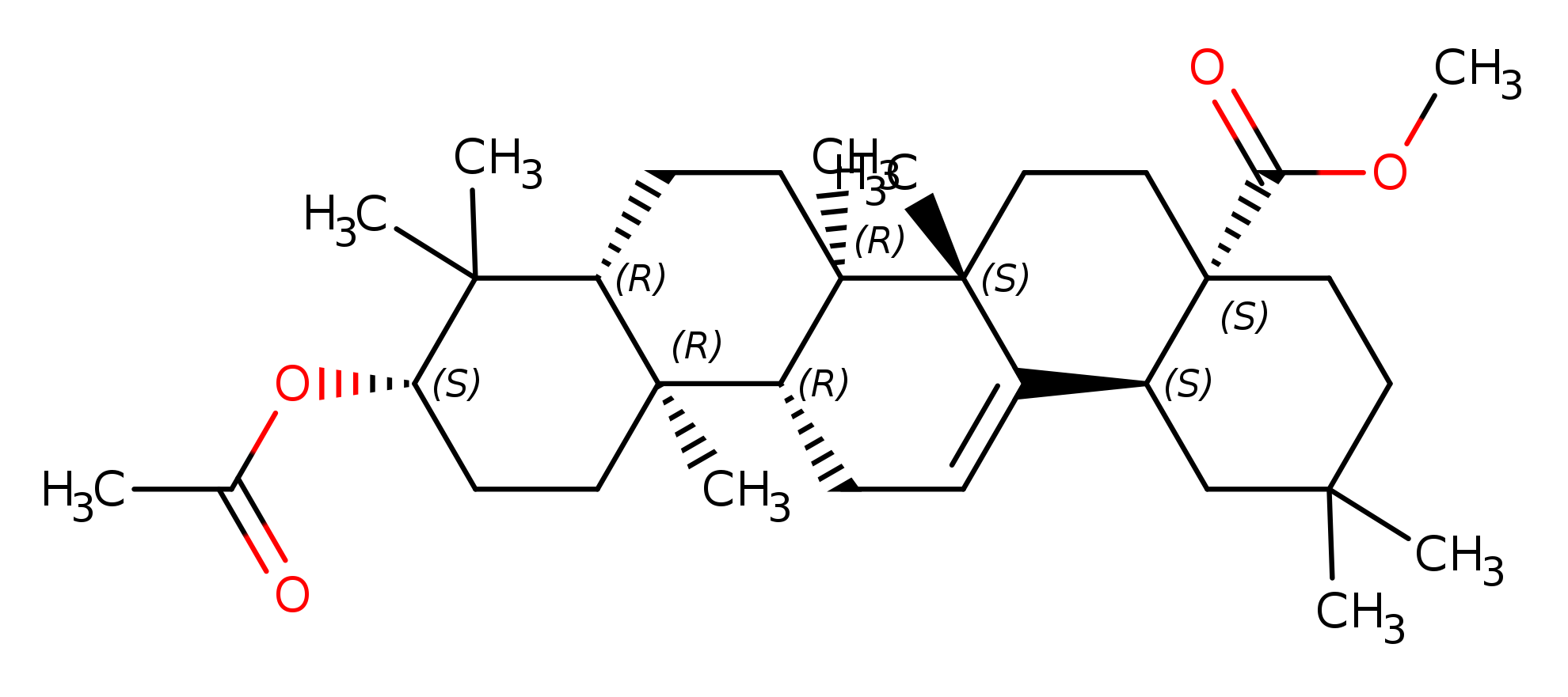 Olean-12-en-28-oic acid, 3-(acetyloxy)-, methyl ester, (3β)-