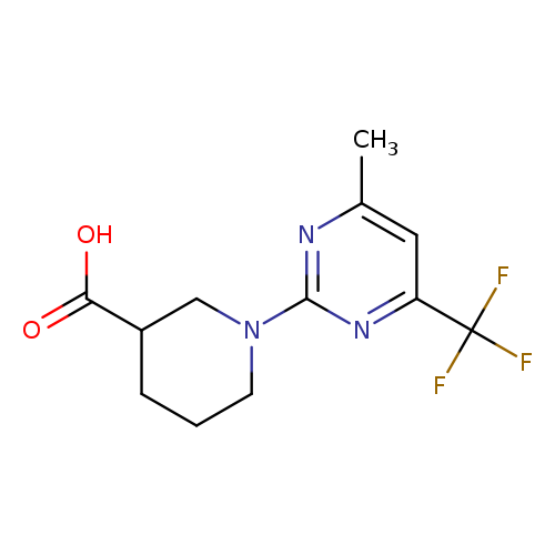 1-[4-Methyl-6-(trifluoromethyl)pyrimidin-2-yl]piperidine-3-carboxylic acid