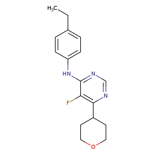 N-(4-ethylphenyl)-5-fluoro-6-(oxan-4-yl)pyrimidin-4-amine