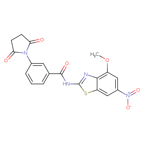 3-(2,5-dioxopyrrolidin-1-yl)-N-(4-methoxy-6-nitro-1,3-benzothiazol-2-yl)benzamide