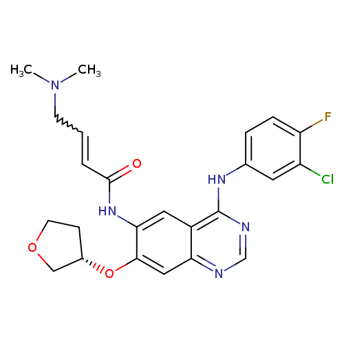 N-[4-[(3-Chloro-4-fluorophenyl)amino]-7-[[(3S)-tetrahydro-3-furanyl]oxy]-6-quinazolinyl]-4-(dimethylamino)-2-butenamide