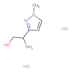 2-amino-2-(1-methylpyrazol-3-yl)ethanol;dihydrochloride
