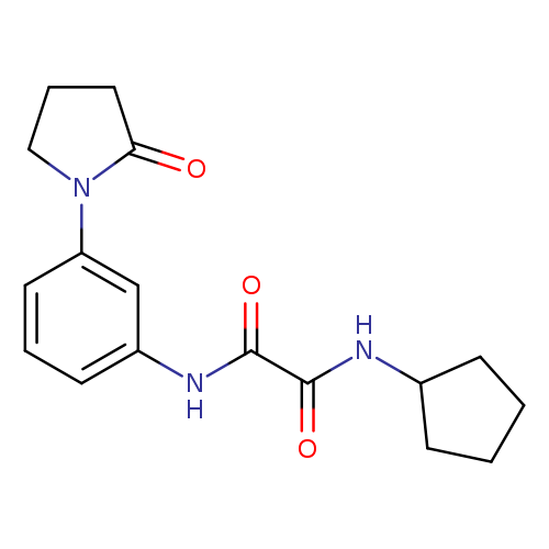 N-cyclopentyl-N'-[3-(2-oxopyrrolidin-1-yl)phenyl]ethanediamide
