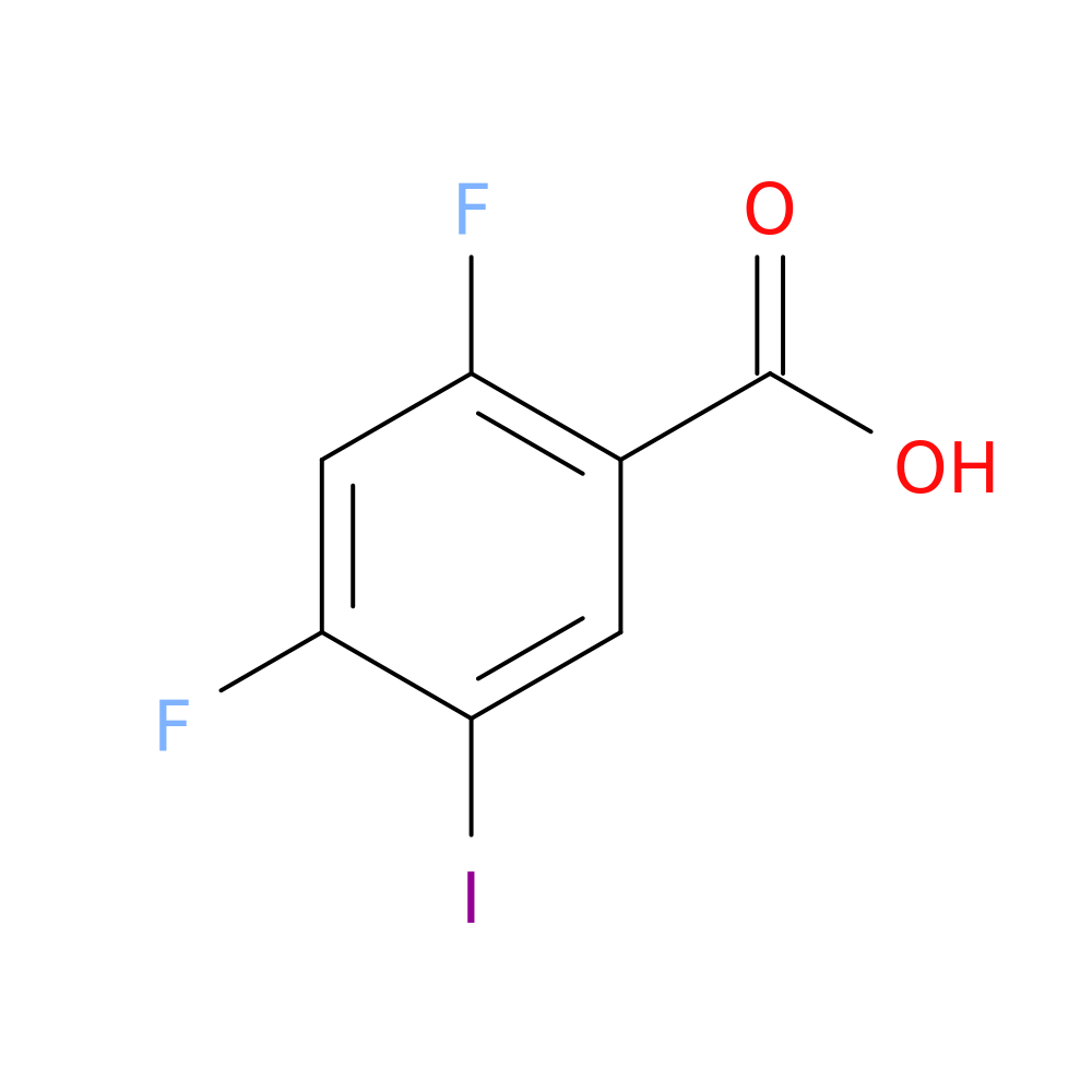 Benzoic acid, 2,4-difluoro-5-iodo-