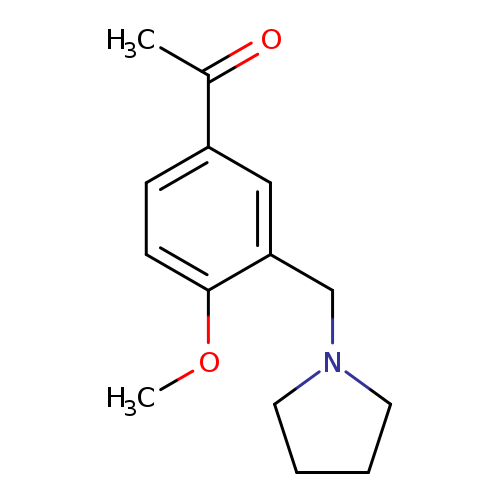 1-[4-Methoxy-3-(pyrrolidin-1-ylmethyl)phenyl]ethanone
