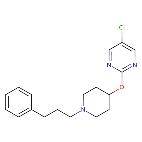 5-chloro-2-{[1-(3-phenylpropyl)piperidin-4-yl]oxy}pyrimidine