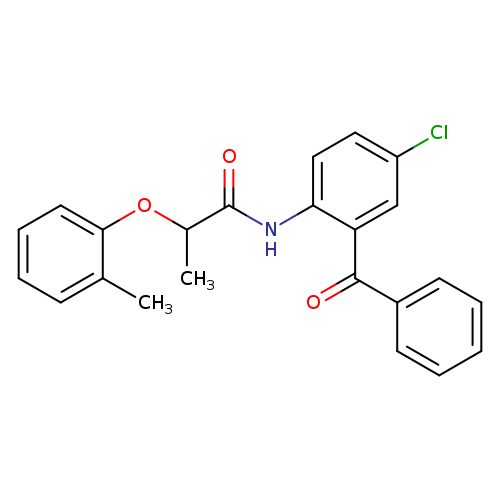 N-(2-benzoyl-4-chlorophenyl)-2-(2-methylphenoxy)propanamide