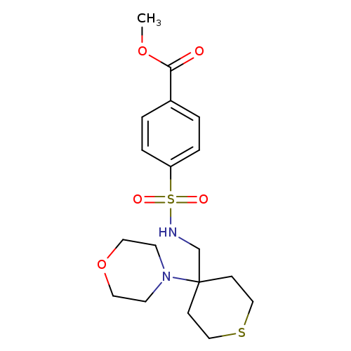 methyl 4-({[4-(morpholin-4-yl)thian-4-yl]methyl}sulfamoyl)benzoate