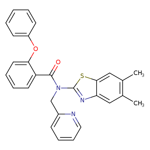 N-(5,6-dimethyl-1,3-benzothiazol-2-yl)-2-phenoxy-N-[(pyridin-2-yl)methyl]benzamide