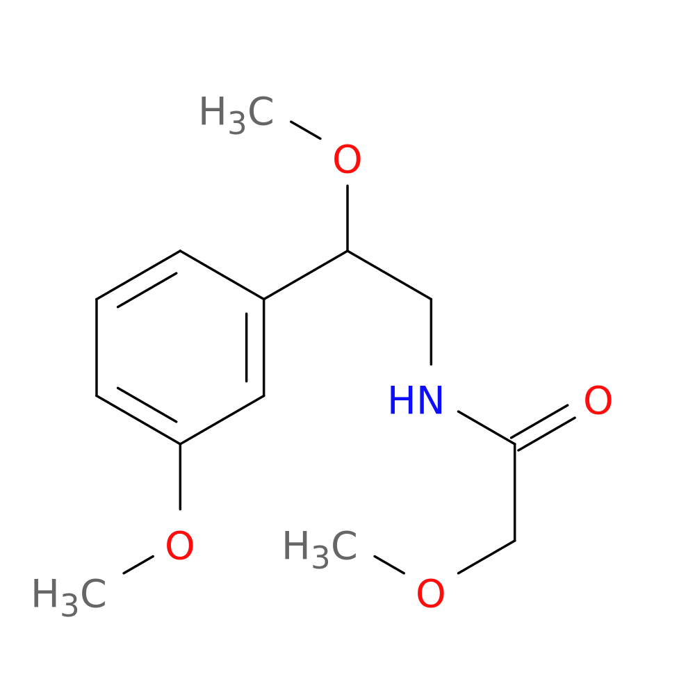 2-methoxy-N-[2-methoxy-2-(3-methoxyphenyl)ethyl]acetamide