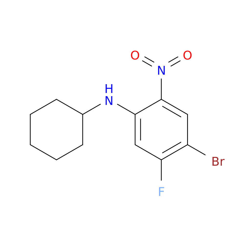 4-Bromo-N-cyclohexyl-5-fluoro-2-nitroaniline