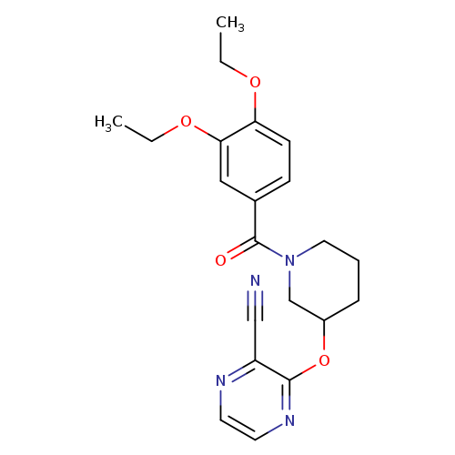3-{[1-(3,4-diethoxybenzoyl)piperidin-3-yl]oxy}pyrazine-2-carbonitrile
