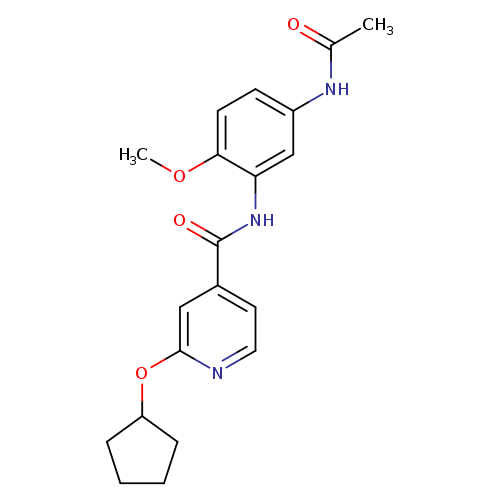2-(cyclopentyloxy)-N-(5-acetamido-2-methoxyphenyl)pyridine-4-carboxamide