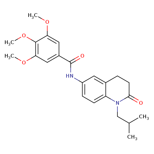 3,4,5-trimethoxy-N-[1-(2-methylpropyl)-2-oxo-1,2,3,4-tetrahydroquinolin-6-yl]benzamide