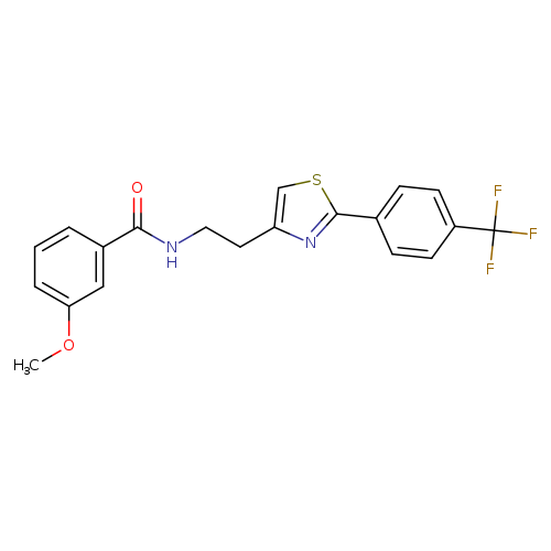 3-methoxy-N-(2-{2-[4-(trifluoromethyl)phenyl]-1,3-thiazol-4-yl}ethyl)benzamide