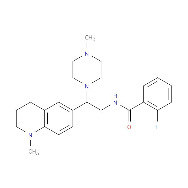 2-fluoro-N-[2-(1-methyl-1,2,3,4-tetrahydroquinolin-6-yl)-2-(4-methylpiperazin-1-yl)ethyl]benzamide