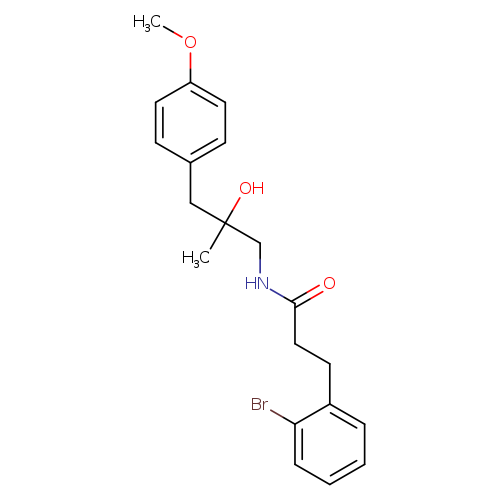 3-(2-bromophenyl)-N-[2-hydroxy-3-(4-methoxyphenyl)-2-methylpropyl]propanamide
