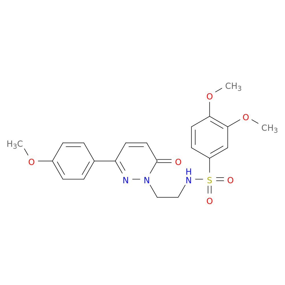 3,4-dimethoxy-N-{2-[3-(4-methoxyphenyl)-6-oxo-1,6-dihydropyridazin-1-yl]ethyl}benzene-1-sulfonamide