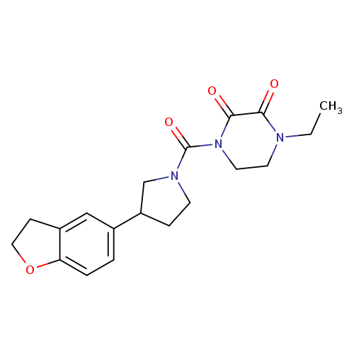 1-[3-(2,3-dihydro-1-benzofuran-5-yl)pyrrolidine-1-carbonyl]-4-ethylpiperazine-2,3-dione