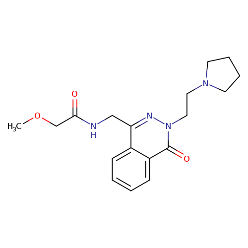 2-methoxy-N-({4-oxo-3-[2-(pyrrolidin-1-yl)ethyl]-3,4-dihydrophthalazin-1-yl}methyl)acetamide