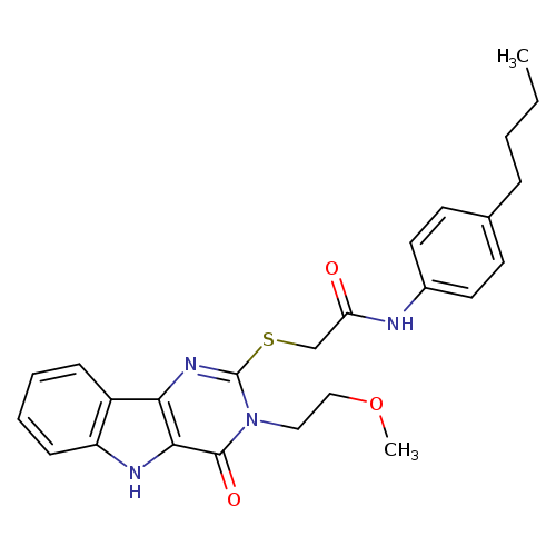 N-(4-butylphenyl)-2-{[3-(2-methoxyethyl)-4-oxo-3H,4H,5H-pyrimido[5,4-b]indol-2-yl]sulfanyl}acetamide