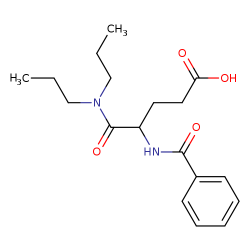 Pentanoic acid, 4-(benzoylamino)-5-(dipropylamino)-5-oxo-