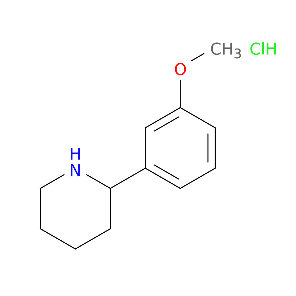 2-(3-Methoxyphenyl)piperidine hydrochloride