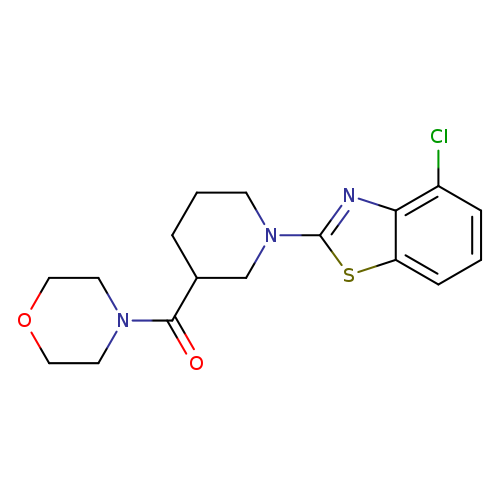 4-chloro-2-[3-(morpholine-4-carbonyl)piperidin-1-yl]-1,3-benzothiazole