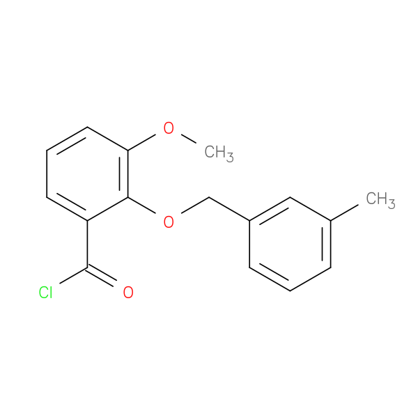 3-Methoxy-2-[(3-methylbenzyl)oxy]benzoyl chloride