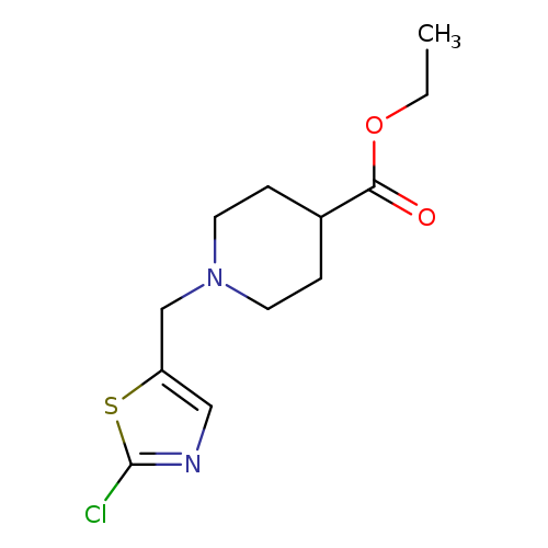 ethyl 1-[(2-chloro-1,3-thiazol-5-yl)methyl]piperidine-4-carboxylate